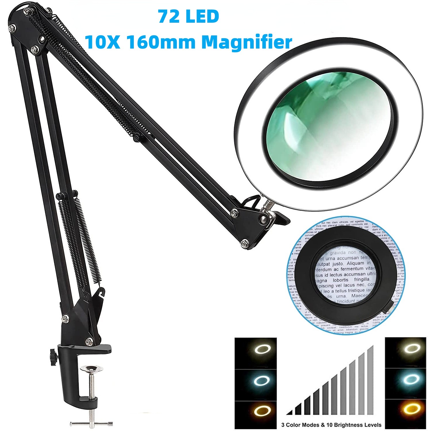 72LED 8X/10X NEW Illuminated M - Electronics Repair Glasses 评论和价格