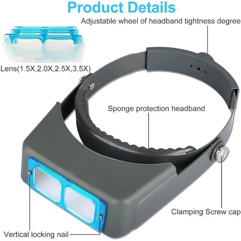 Tungfull Headband Magnifier He - Electronics Repair Glasses 评论和价格