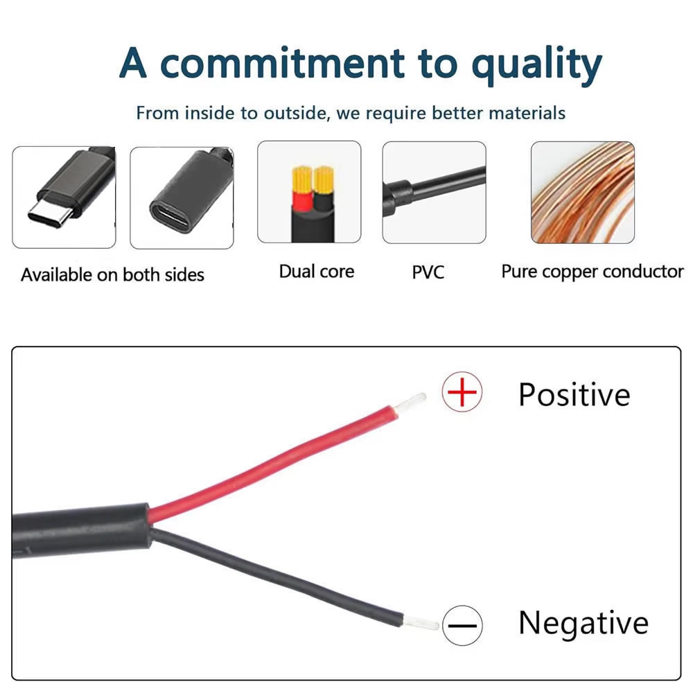 DC 2 Pin Power Cable USB and T - Electronics Repair Glasses 评论和价格