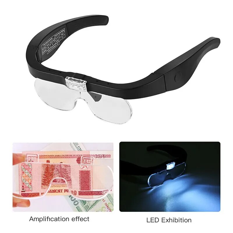 Head-mounted Magnifying Glasse - Electronics Repair Glasses 评论和价格