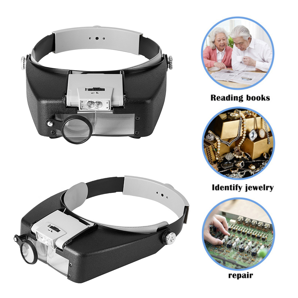 10X Headband LED Magnifying Gl - Electronics Repair Glasses 评论和价格